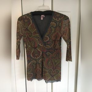 Sweet Pea mesh, lined tunic